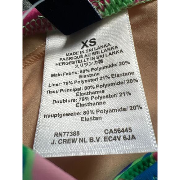 J.Crew Factory Printed French Bikini Top w/ Ruffles – Multicolor Floral – XS NWT - Picture 4 of 7